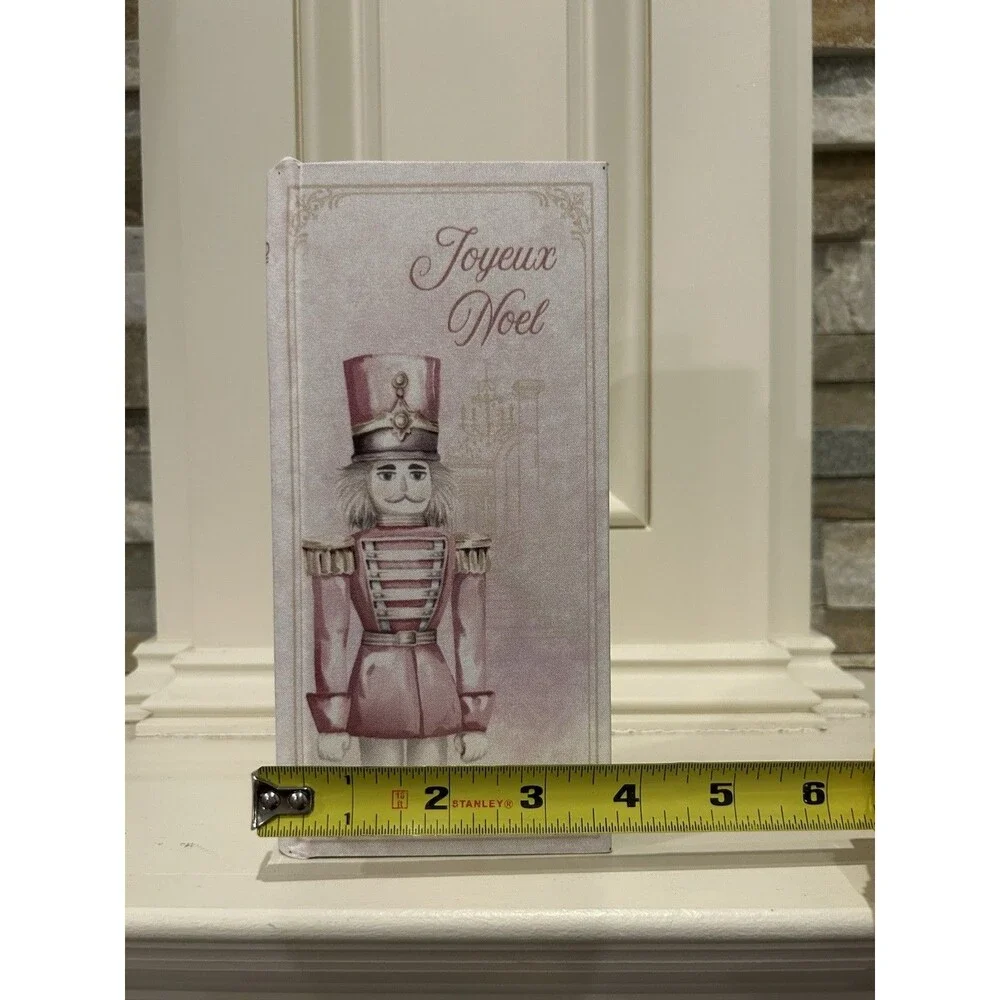 Ashland Frosted Fairytale Joyeux Noel Nutcracker Christmas Decorative Box Book